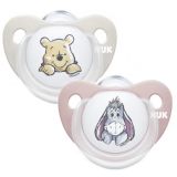 NUK Cumlík Trendline Macko PU Disney s púzdrom 2ks, 0-6m