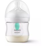 Avent Natural Response Detská fľaša 120 ml. s ventilom Airfree so silikónovým cumlíkom 3-6m