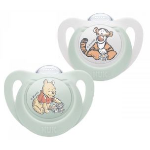 NUK Silkónový cumlík STARMacko PU  6-18m, 2ks