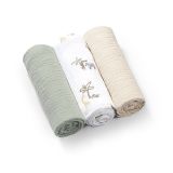 BabyOno Mušelínové plienky extra mäkké, zelené