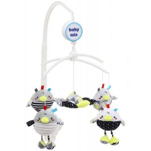 Baby Mix Plyšový hudební kolotoč Chicken
