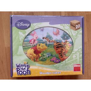 Dino dřevěné obrázkové kostky Winnie the Pooh