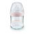 Nuk Kojenecká fľaša sklenená Nature Sense silikón 120 ml, 0-6m