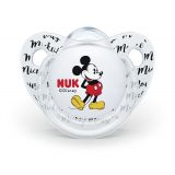 NUK Cumlík silikónový MICKEY 1ks, 0-6m Biela ks