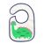 BabyOno 831 froté podbradník Ieat and I grow, 3m+