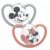 NUK Silikónový cumlík SPACE Mickey&Minnie 18-36m, 2ks